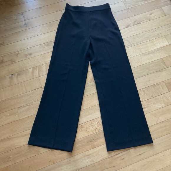 Zara Woman Black Flowy Pants - Picture 2 of 11